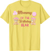 Family Birthday Bear Gifts Mommy of The Birthday for Girl Bear 1st Birthday Party Girl T-Shirt - Lemon Yellow