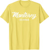 California Original Apparel Monterey T Shirt - California Souvenir Landmark Gift Shirt - Lemon Yellow