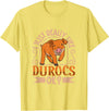 Creative Duroc Pig Designs I Love My Duroc Pig T-Shirt - Lemon Yellow