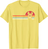 Pack A Punch Llama, Retro Style Alpaca T-Shirt - Lemon Yellow