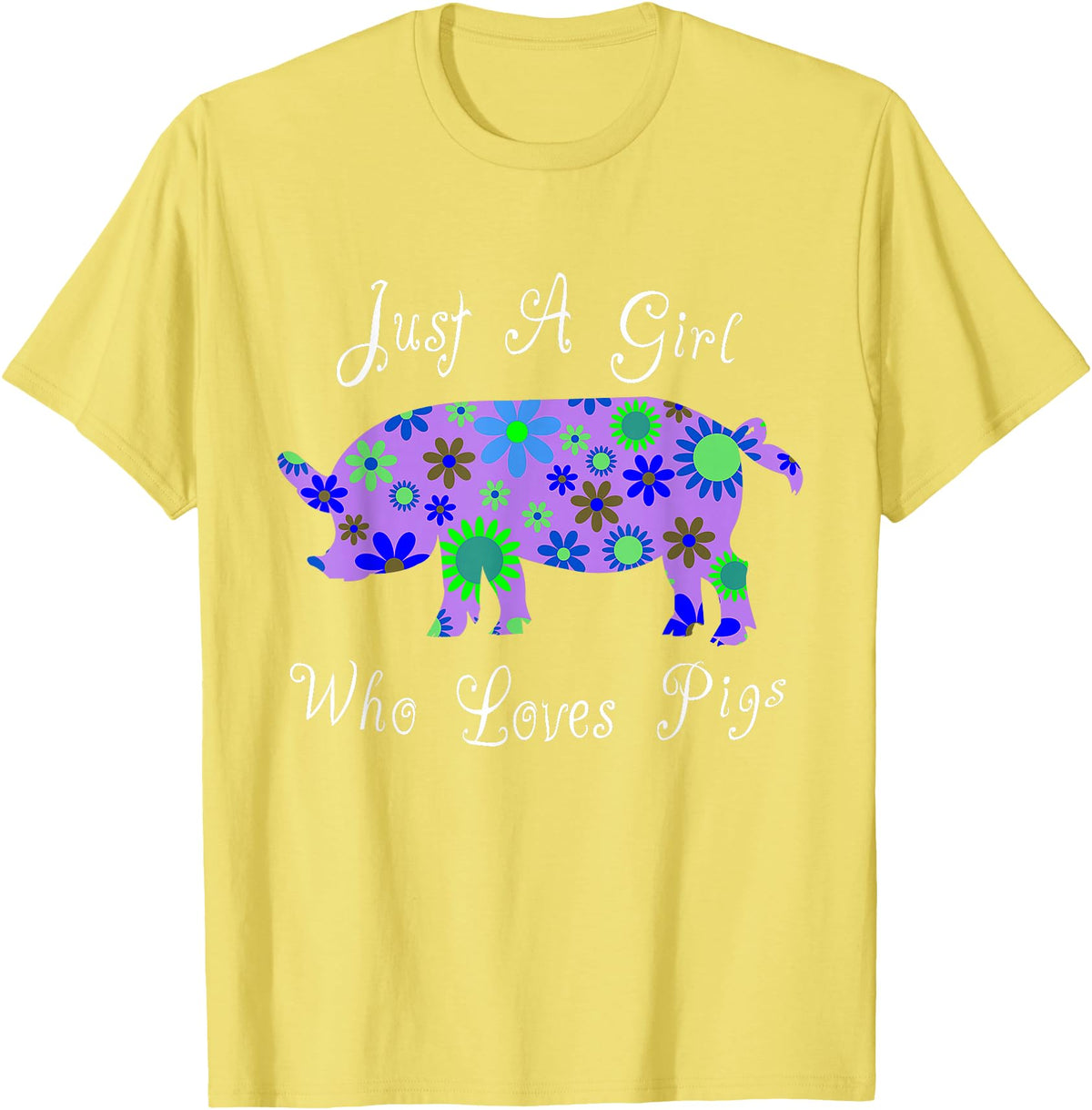 Cartba Pig Co. Pig Lover Cute T-Shirt - Lemon Yellow