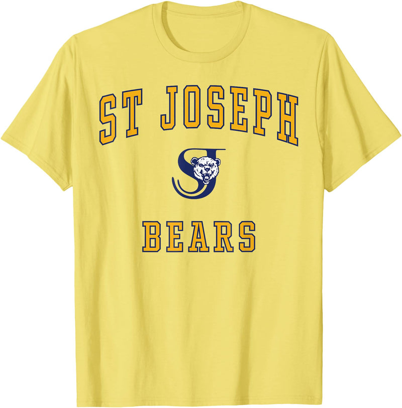 Official High School Fan Gear St. Joseph High School Bears T-Shirt - Lemon Yellow