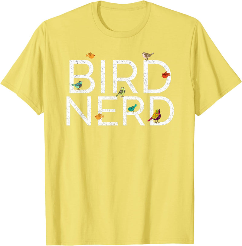 EpicWear Bird Nerd Bird Watcher Watching tshirt T-Shirt - Lemon Yellow