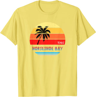 Horseshoe Bay Texas Souvenirs and Gifts Horseshoe Bay Shirt | Horseshoe Bay Texas T-Shirt - Lemon Yellow
