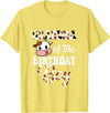 Love Family Matching Grandma Of The Birthday Boy Cow Farm 1St Birthday Boy T-Shirt - Lemon Yellow