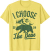 I Choose The Bear 2024 t -shir t I Choose The Bear 2024 T-Shirt - Lemon Yellow