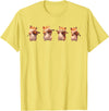 Hamsters Playing The Violin Girl Women Hamster Lover T-Shirt - Lemon Yellow