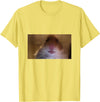 Funny Dank Meme Hamster Staring Front Camera Internet Gift T-Shirt - Lemon Yellow