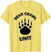 Food Sweat and Beers Bear Crawl Unit T Shirt T-Shirt - Lemon Yellow