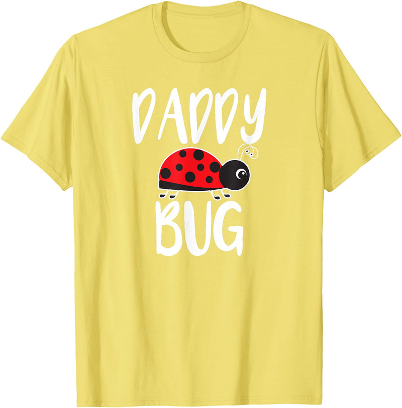 Funny Cute Ladybug Clothing For Daddy Daddy Bug Funny Ladybug for Daddy T-Shirt - Lemon Yellow