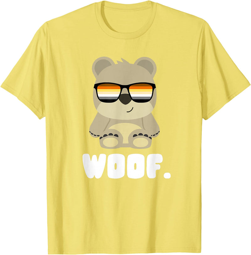 LGBT Bear Community Woof - CSD Bears Gay T-Shirt - Lemon Yellow