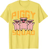 Pig Lover Shirts For Men Women Kids Pig Lover Piggy Squad Hog Farmer Crew Swine Women Men Kids T-Shirt - Lemon Yellow