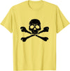 DATZLYF Skull and Crossbones t-shirt T-Shirt - Lemon Yellow