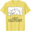 Sleeping & Napping Shirt Gifts For Nap Lovers Favorite Sleepshirt, Napping Polar Bear Pajama T-Shirt - Lemon Yellow