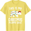 Funny Polar Bears Family Matching Wear Tees Polar Bear Christmas Pajama Santa Bear Lover T-Shirt - Lemon Yellow