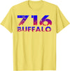 716 Tee's 716 Buffalo Skyline WNY pride T-Shirt - Lemon Yellow