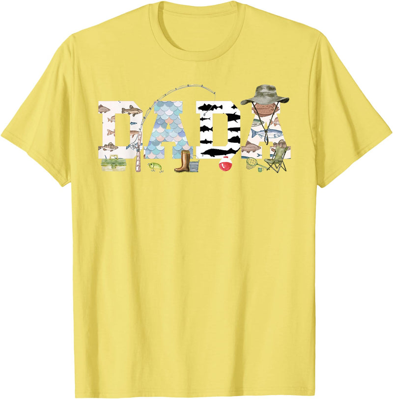 O-Fish-Ally 1st Birthday Matching Family Mom Dad Dada 1st Birthday Fishing T-Shirt - Lemon Yellow