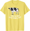 Cute Cow Animal Gifts Cattle Cow Farmer Gift I Just Really Like Cows, Ok? T-Shirt - Lemon Yellow