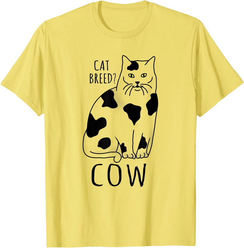 FandomizedRose My cat is a cow Cat memes Funny Feline breed T-Shirt - Lemon Yellow