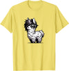 Emo Llama Tees Cute Emo Llama Kawaii Kids Boys Girls T-Shirt - Lemon Yellow
