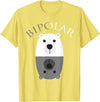 Cool I Love Polar Bears With Bipolar T-shirts Bipolar Shirt | Cute Mental Disorder Polar Bear Tee Gift T-Shirt - Lemon Yellow