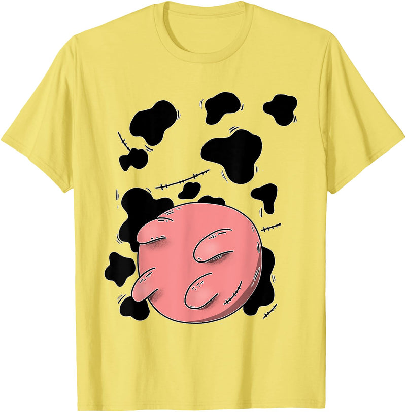 Artsthetic Collection: Halloween Cow Udder Costume T-Shirt - Lemon Yellow