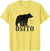 Latin Living Mens Osito Bear T Shirt Cute Bear In Spanish Latino Apparel - Lemon Yellow