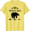 Homewise Shopper Memaw Memaw Bear Grandmother T-Shirt - Lemon Yellow