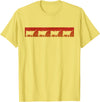 Triple G Mavs Vintage Retro Longhorn Shirt Cow Farm Animal Gift T-Shirt - Lemon Yellow
