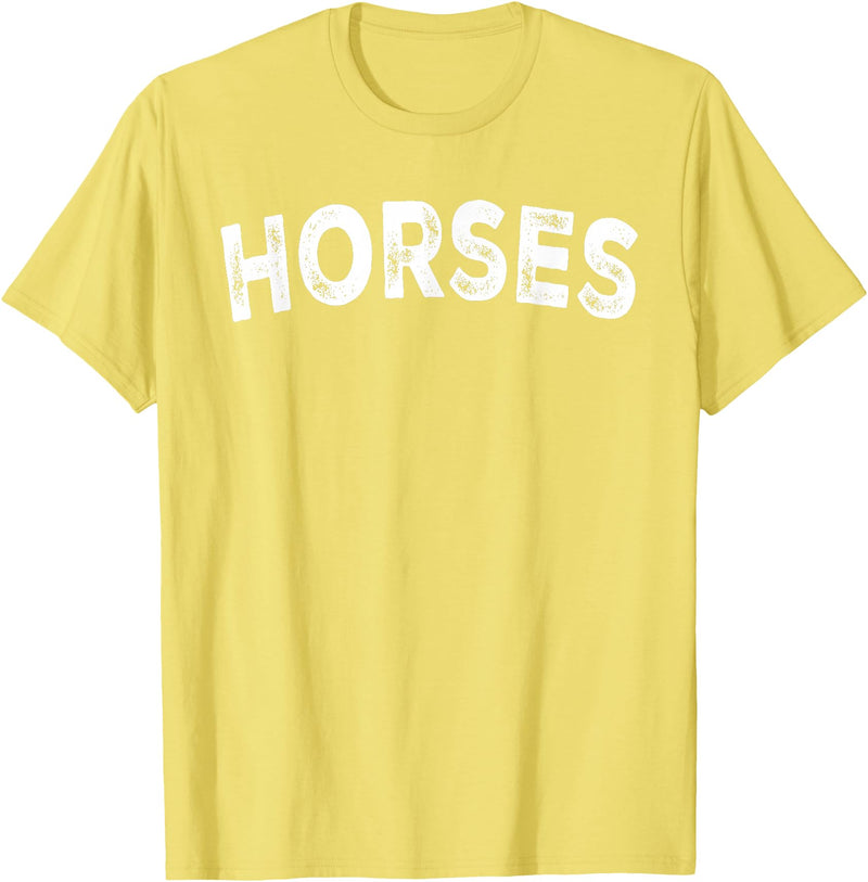 Horses - Styles Horses T-Shirt - Straight - Lemon Yellow