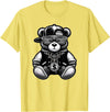 Teddy Bear Hip Hop Lovers Men Women & Kids Funny Hip Hop Teddy Bear 90s Graffiti Art Rap Lover Gangsta T-Shirt - Lemon Yellow
