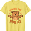 Where My Hug At Co. Where My Hug at Bear Hug Graphic T-Shirt - Lemon Yellow