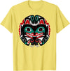 Tribal America Alaska Native American Art Tlingit Eagle Tribal Bear Clan T-Shirt - Lemon Yellow