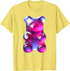 Urban Empyre Indigo Purple Gummy Bear T-Shirt - Lemon Yellow