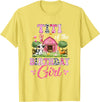 Cow First Birthday Girl Family Titi Of The Birthday Girl 1St Birthday Cow Farm Family T-Shirt - Lemon Yellow