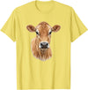 Dairy Jersey Cow Jersey Cow T-Shirt - Lemon Yellow