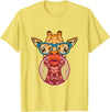BoredKoalas Giraffe Giraffe Glases Bubblegum Funny Animal Chewing Gum Girls T-Shirt - Lemon Yellow