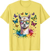 Funny Llama Lover Graphics Cute Llama with Sunglasses Animal Art Graphic Funny Alpaca T-Shirt - Lemon Yellow