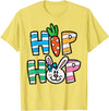 Easter Hip Hop Carrot Bunny Rabbit Boys Girls Kids Toddler T-Shirt in Lemon Yellow