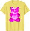 Urban Empyre Pink Gummy Bear Candy T-Shirt - Lemon Yellow