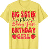 Strawberry 1St Birthday Girl Matching Tees Big Sister Of The Berry First Birthday Girl Strawberry Lover T-Shirt - Lemon