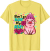 Punny Pig Valentine Apparel Don't Go Bacon My Heart Funny Pig Valentine Tee T-Shirt - Lemon Yellow