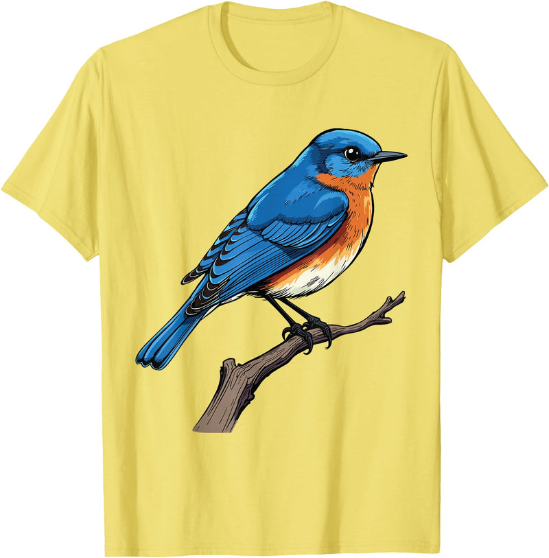 Eastern Bluebird by AKH Eastern Bluebird T-Shirt - Lemon Yellow