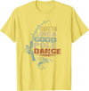 Funny Fishing Shirt Ideas for Men and Women Vintage Funny Gotta Love a Good Pole Dance Fishing T-Shirt - Lemon Yellow