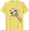 Funny giraffe t-shirt animal love zoo and safari Love Giraffe Women's Wildlife Giraffe Lovers Tee for Children Girls T-Shirt - Lemon Yellow