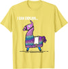 Funny gaming T-Shirts Loot Llama I Can Explain Gaming T-Shirt T-Shirt - Lemon Yellow