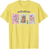 Pediatrics s Day PEDS Nurse Stamp Bear V-day Work Pediatrics Valentines Day PEDS Nurse Stamp Bear V-Day Work P T-Shirt - Lemon Yellow