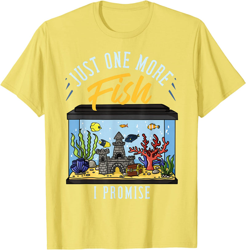 Fish Tank Aquarium Keeper Gifts Fish Tank Aquarium Gift Saltwater Aquascaping T-Shirt - Lemon Yellow