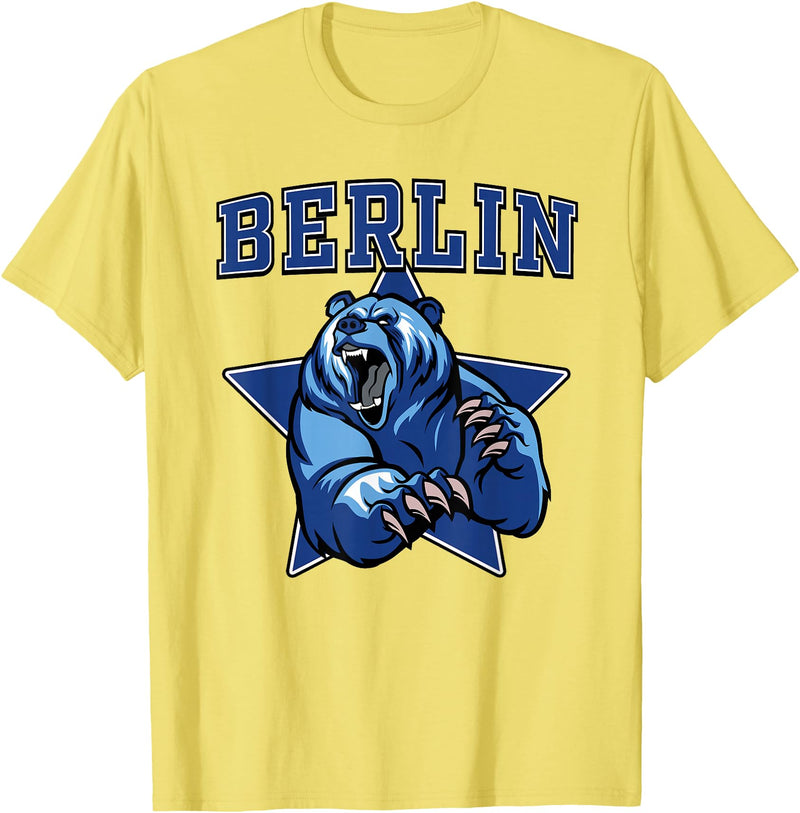 High School Team Spirit MVP Berlin Sports Berlin Bears High School Team Spirit T-Shirt - Lemon Yellow