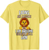 Lion Lover Gift Lions are Awesome Lion T-Shirt - Lemon Yellow